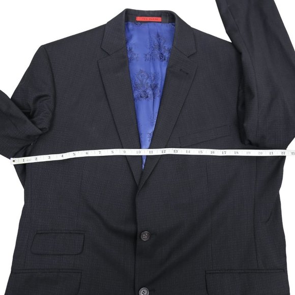 TED BAKER London No Ordinary Joe Men's Wool Blazer Suit Jacket Size 44R - Picture 9 of 11